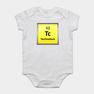 Technetium Periodic Table Element Symbol Baby Bodysuit